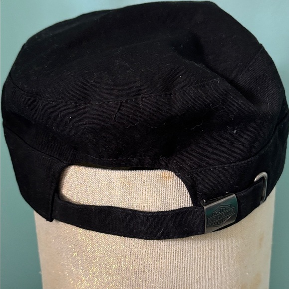 Harley-Davidson Black Hat with Orange Script - Picture 3 of 6